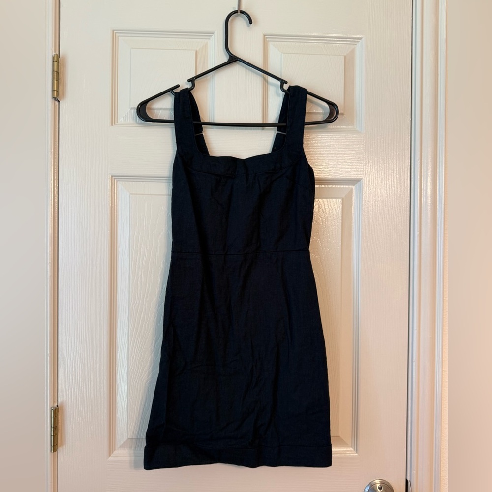 NWOT Abercrombie and Fitch Black Linen Dress
